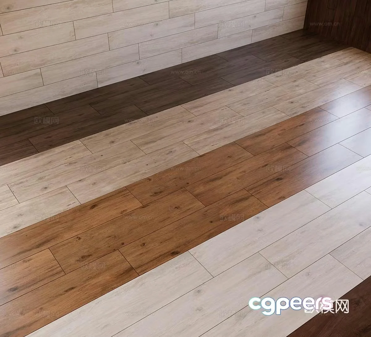 Foreign wooden floor material Wood floor Oak wood floor Floor 3d model