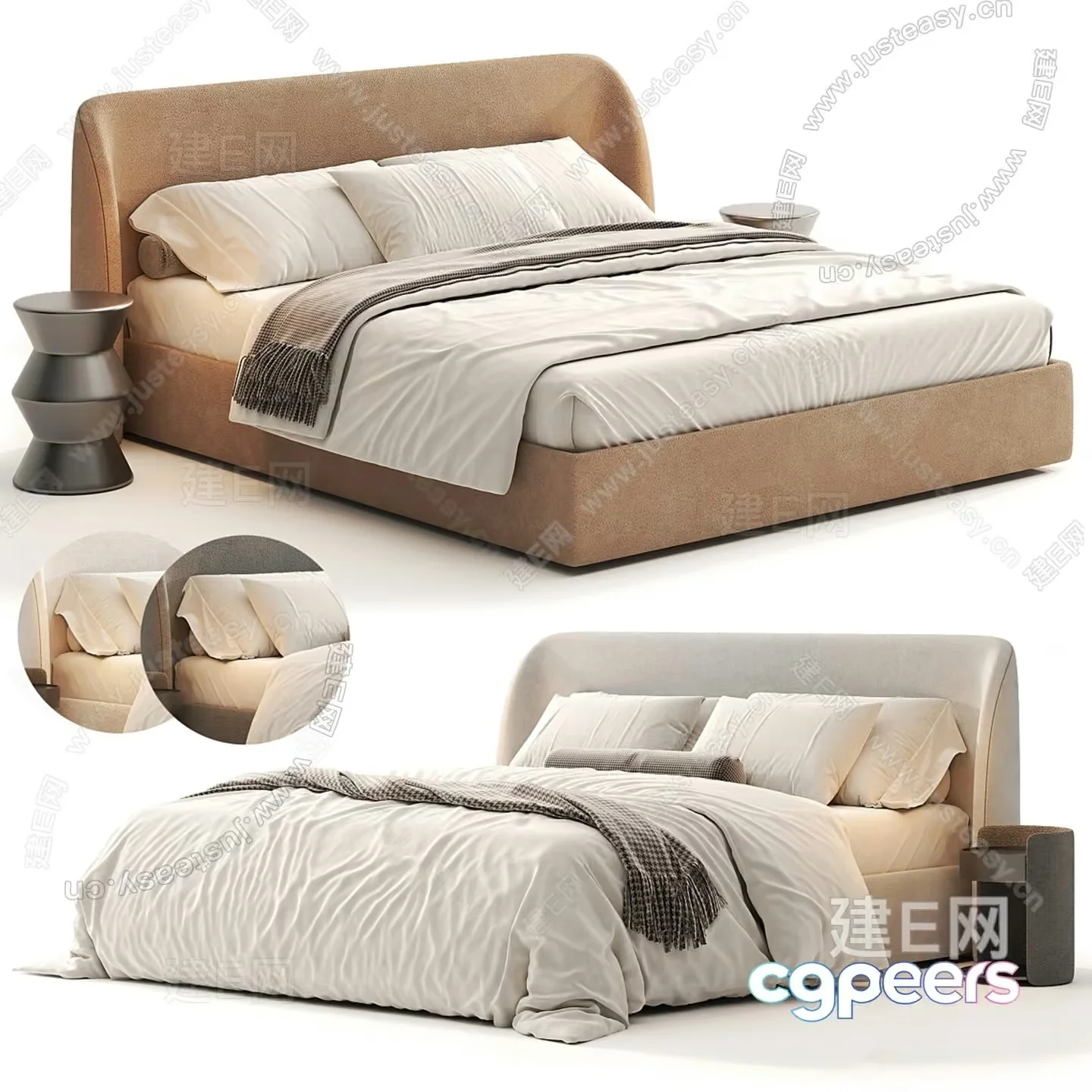 Cozy Bedroom 3D Model – 8703 – CORONA Render
