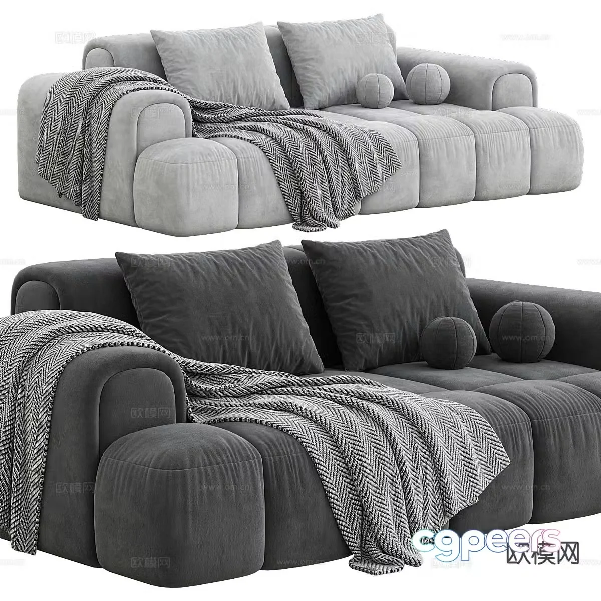 Modern love sofa 3d model