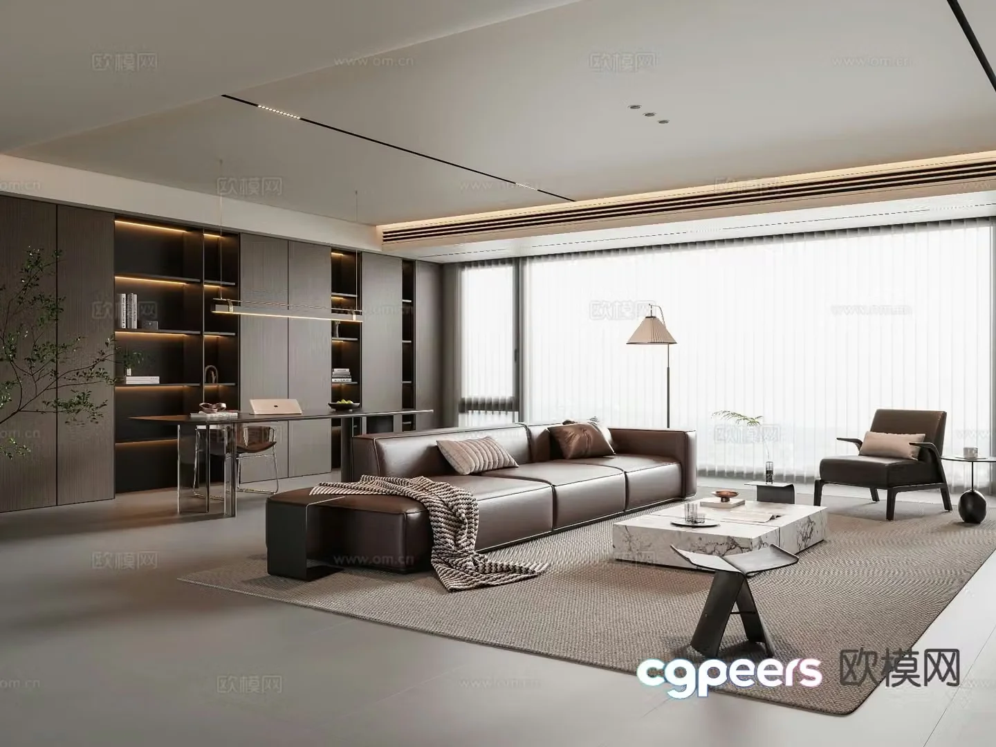 Italian living room 3d model