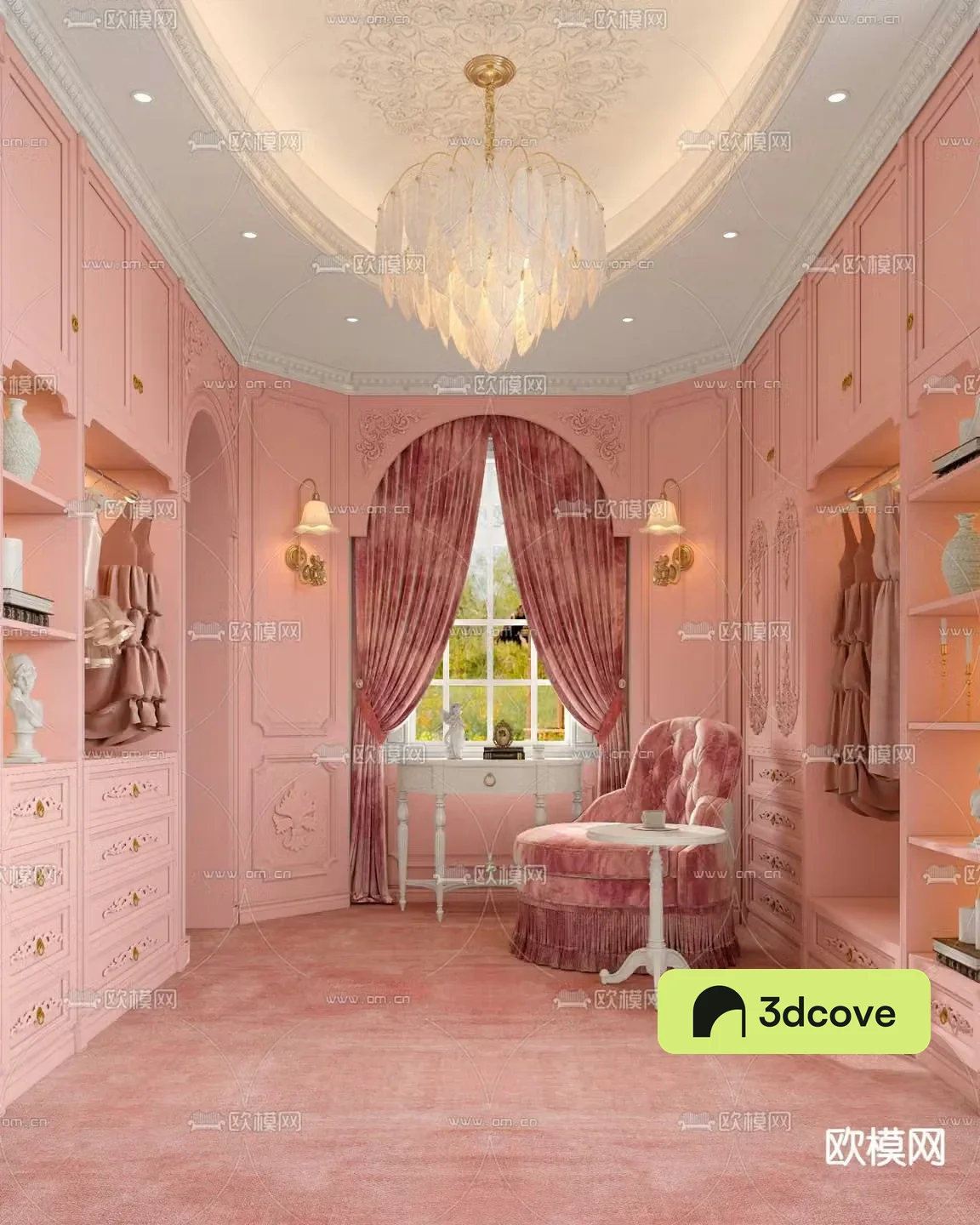 simplified European cloakroom