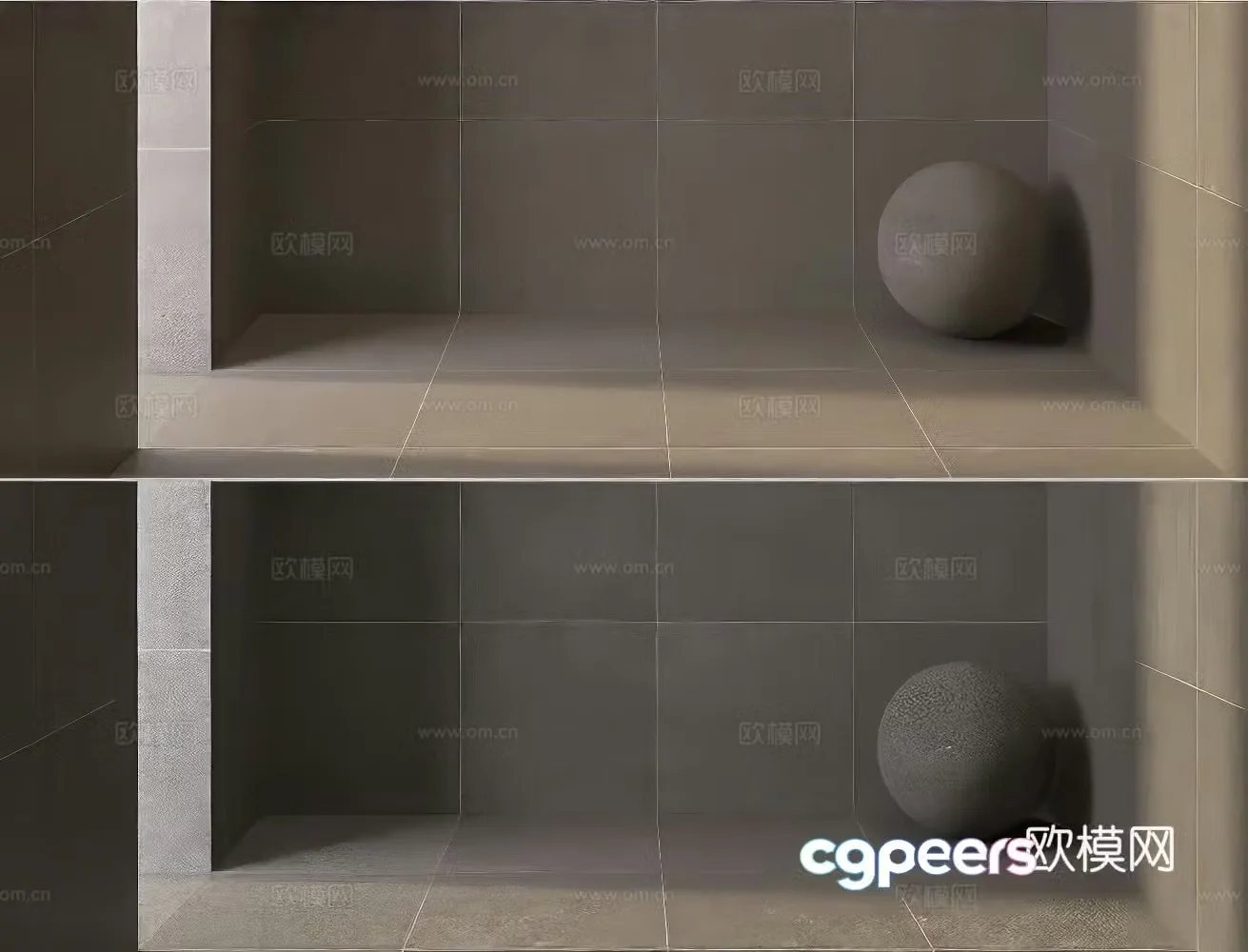 Retro wall tiles Retro floor tiles Cement brick 3d model