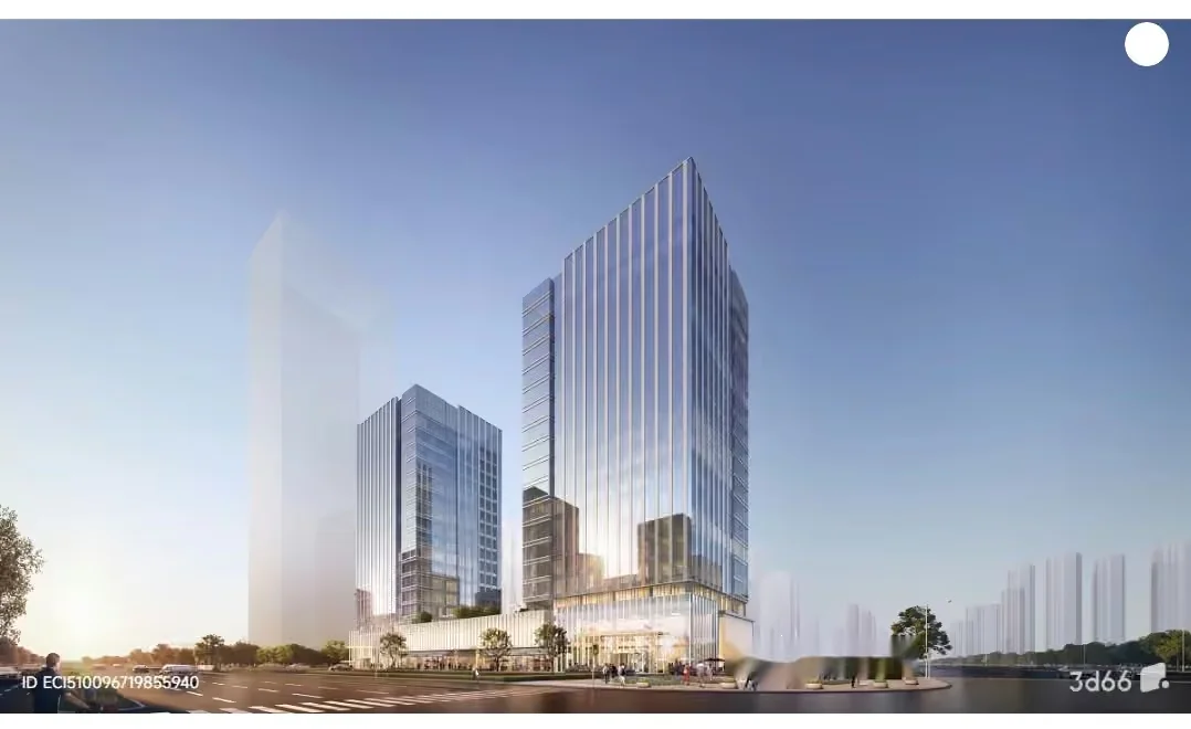 A Cityscape With Tall Buildings Showcasing Modern Architecture 3D Model – 3063 – VRAY Render