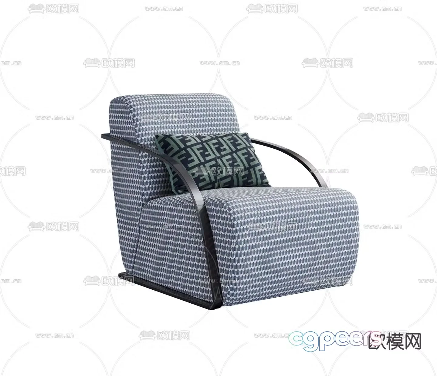 Single sofa leisure sofa 3d model