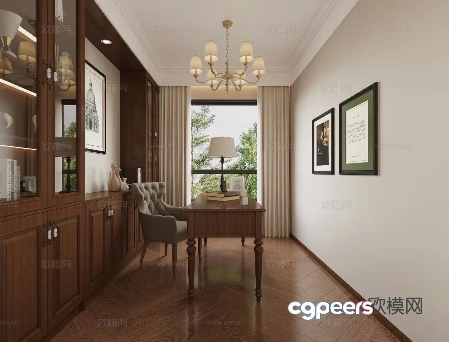 American study 3d model