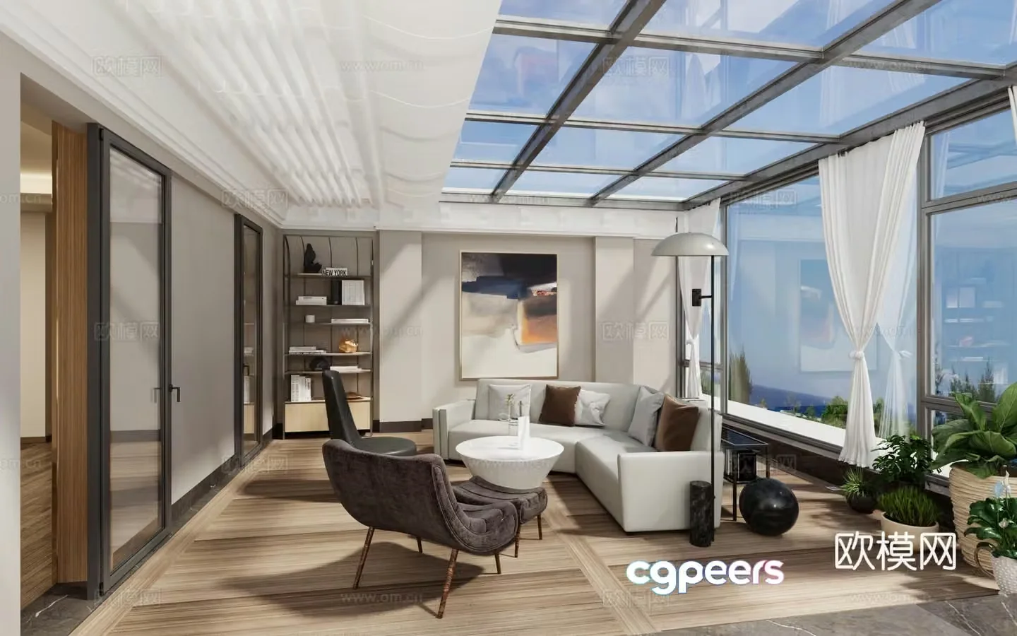 Terrace Sunroom Build a 3D model