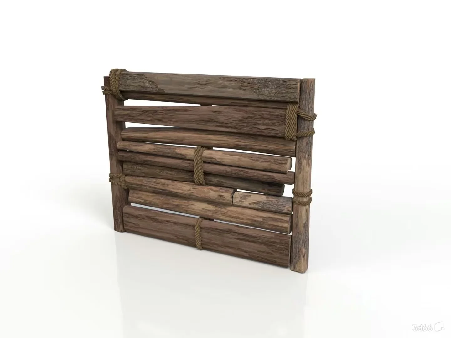 A Wooden Fence 3D Model – 21103 – VRAY Render