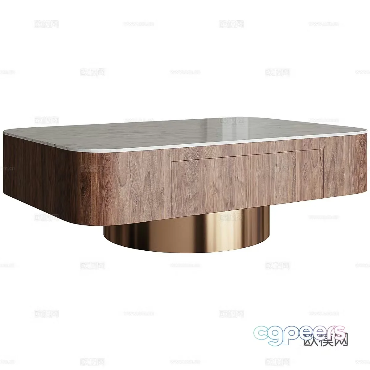 Modern Italian coffee table 3D model