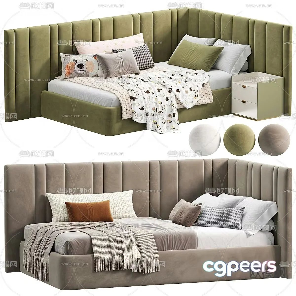 Children’s bed single bed 3d model