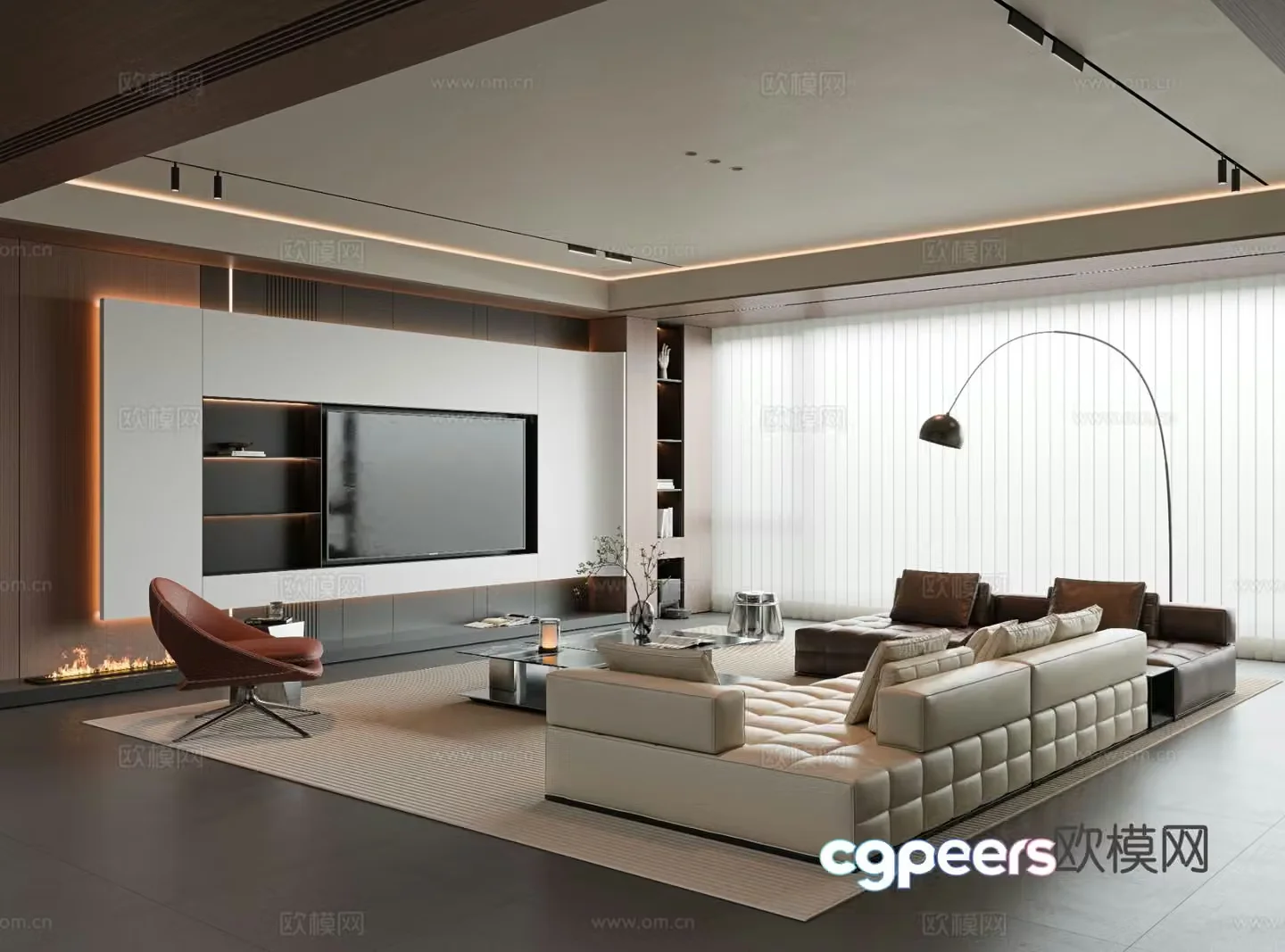Italian living room 3d model