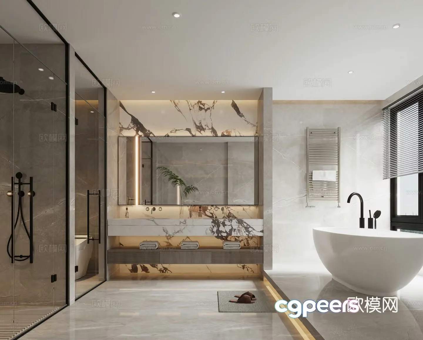 Modern bathroom 3d model