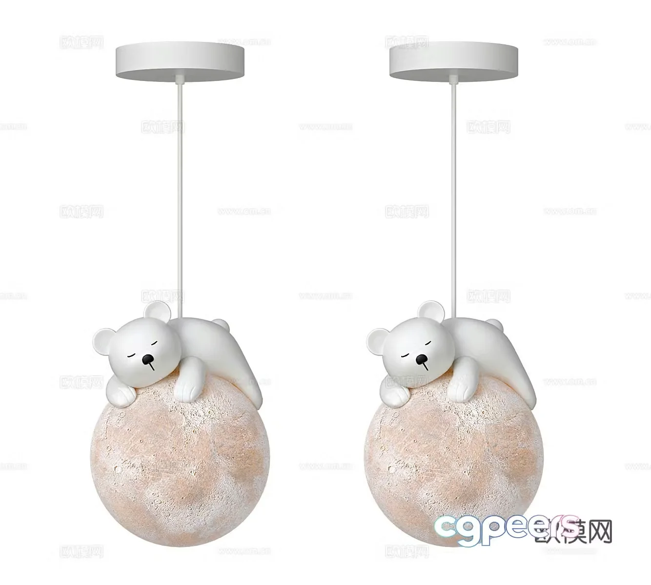 Children’s Chandelier Children’s Room Chandelier Bear Chandelier Animal Chandelier Bedside Chandelier Restaurant Chandelier 3D Model