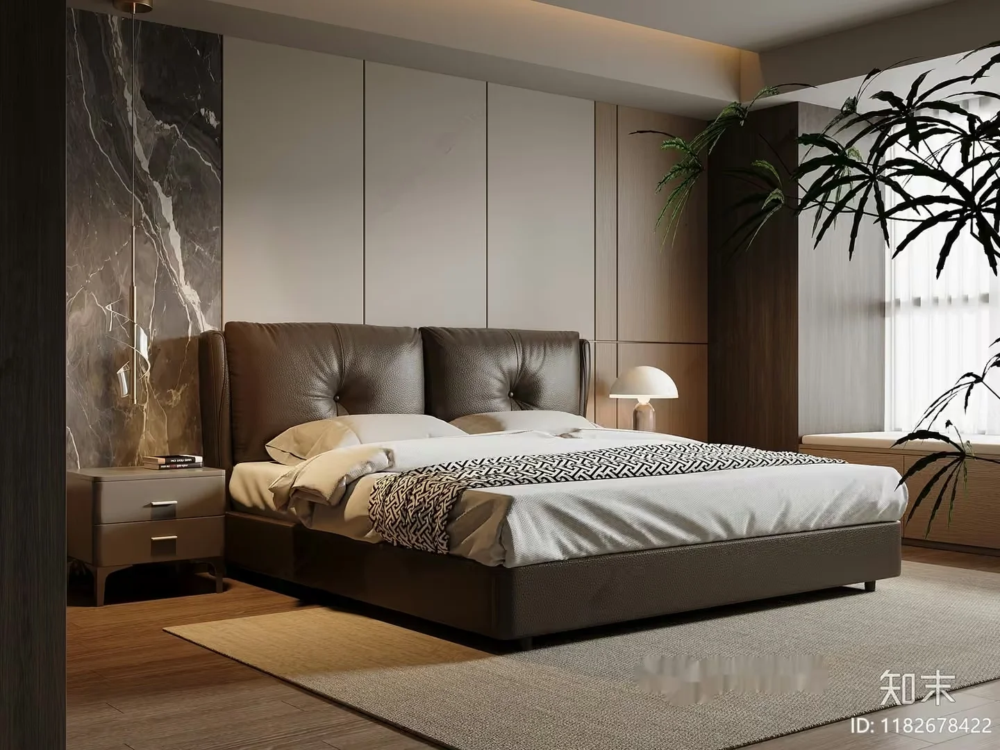 Cozy Bedroom 3D Model – 13692 – VRAY Render