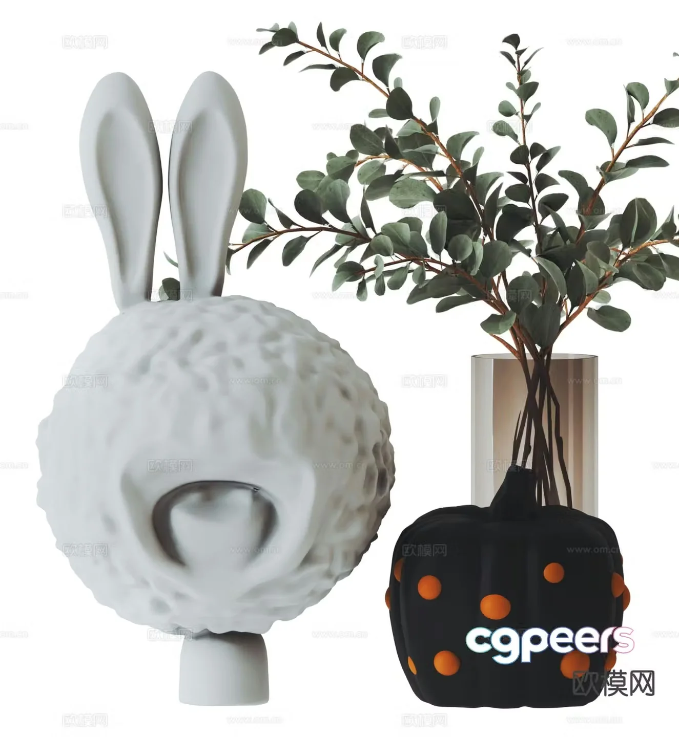 Modern cartoon furnishings furnishings 3d model