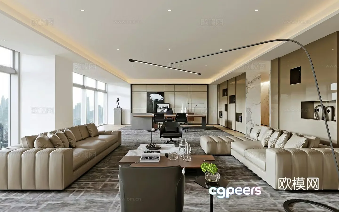 General Manager Office 3D Model