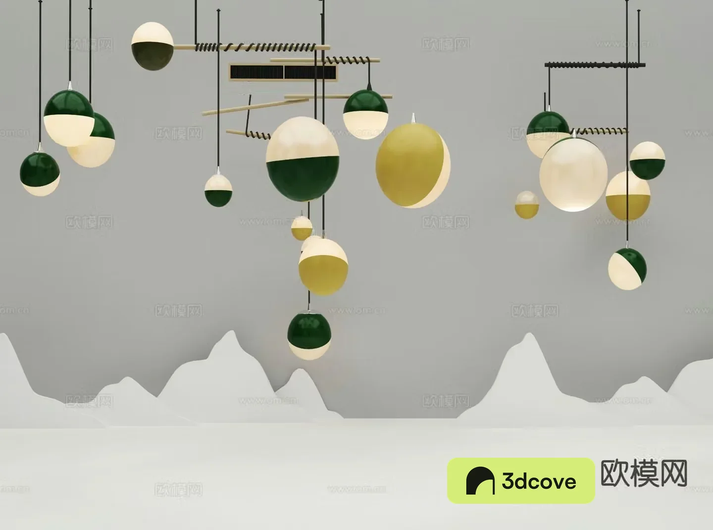 Modern spherical chandelier