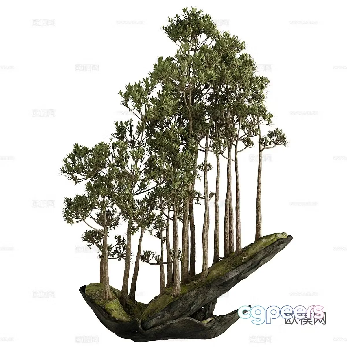 Landscape tree 3d model