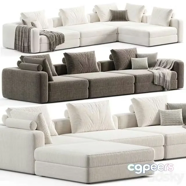 3ds Max Free – Soho Blanche Sofa