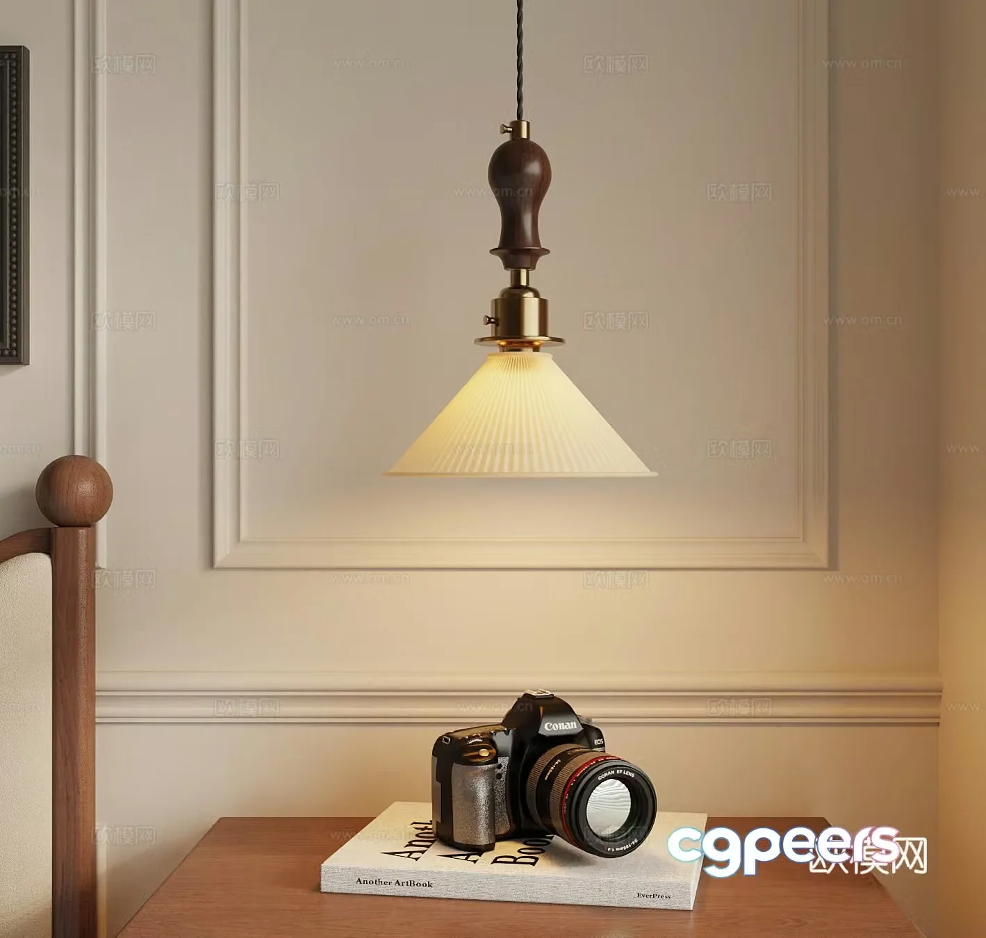 French medieval style chandelier small chandelier camera 3d model