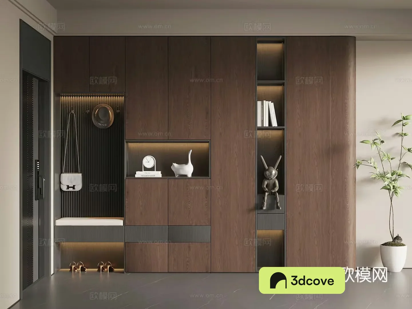 Middle Chinese style shoe cabinet partition shoe cabinet entrance shoe cabinet