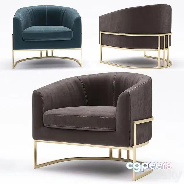 3ds Max Free – Crate & Barrel Tub Chair