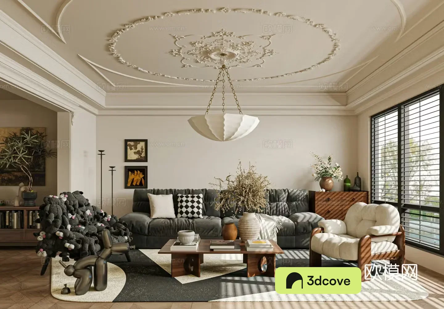 French medieval style living room sofa single chair coffee table