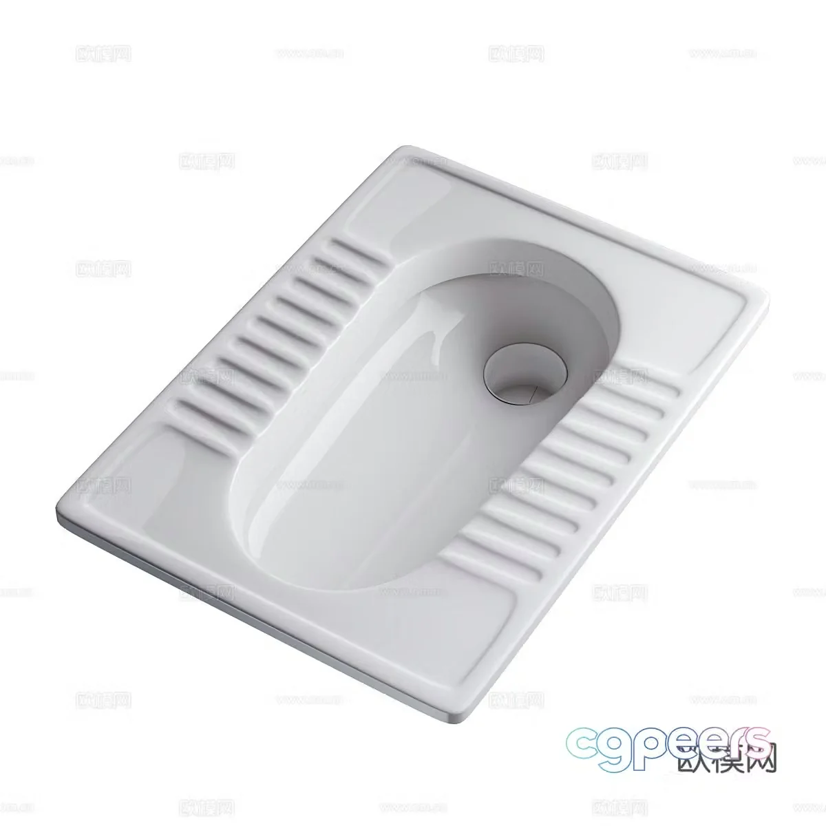 Asian toilet 3d model