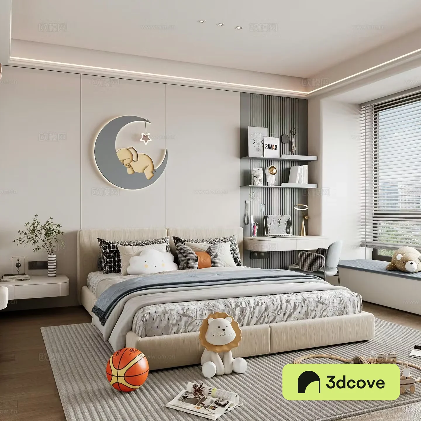 Modern children’s room boy’s room