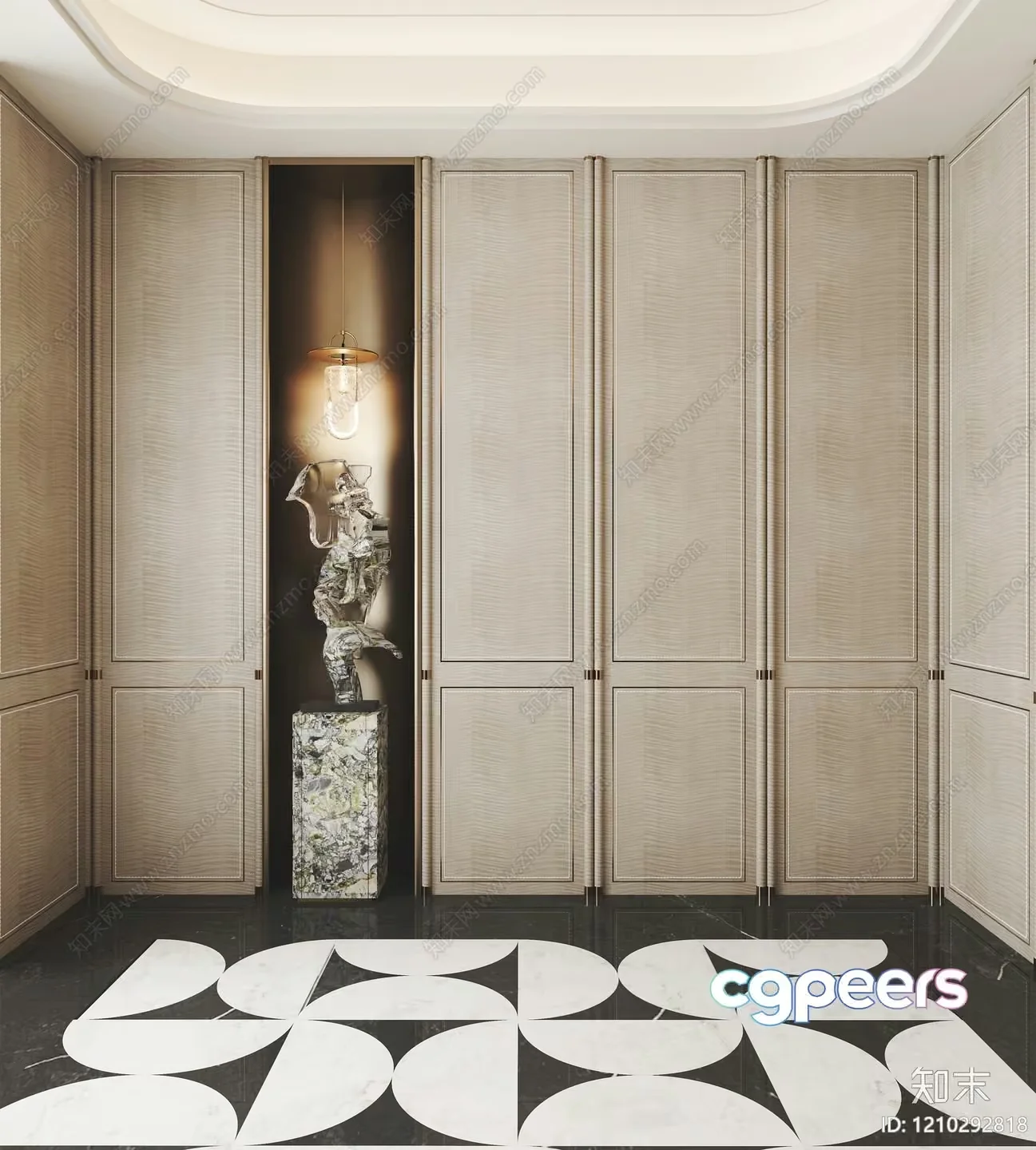 Modern Decorated Room 3D Model – 767 – VRAY Render