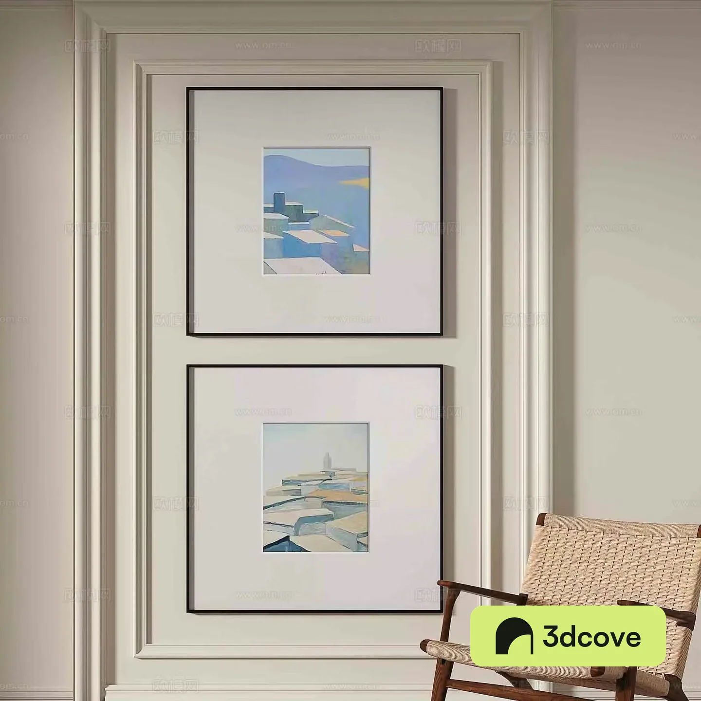 Modern minimalist oil painting decorative painting