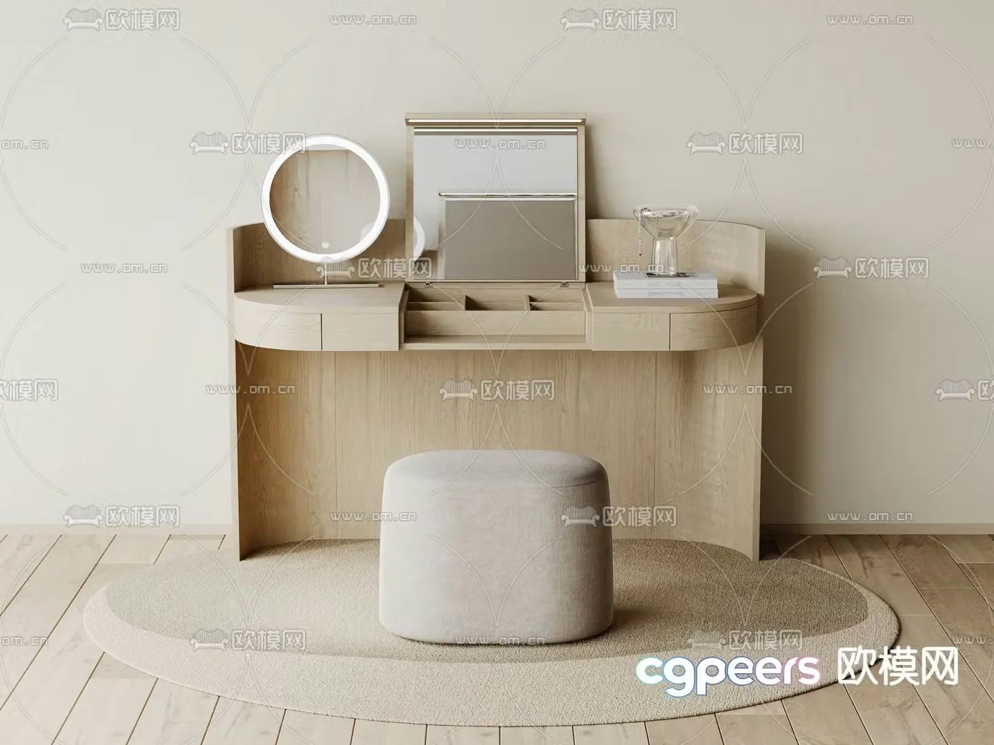 Modern dressing table 3d model