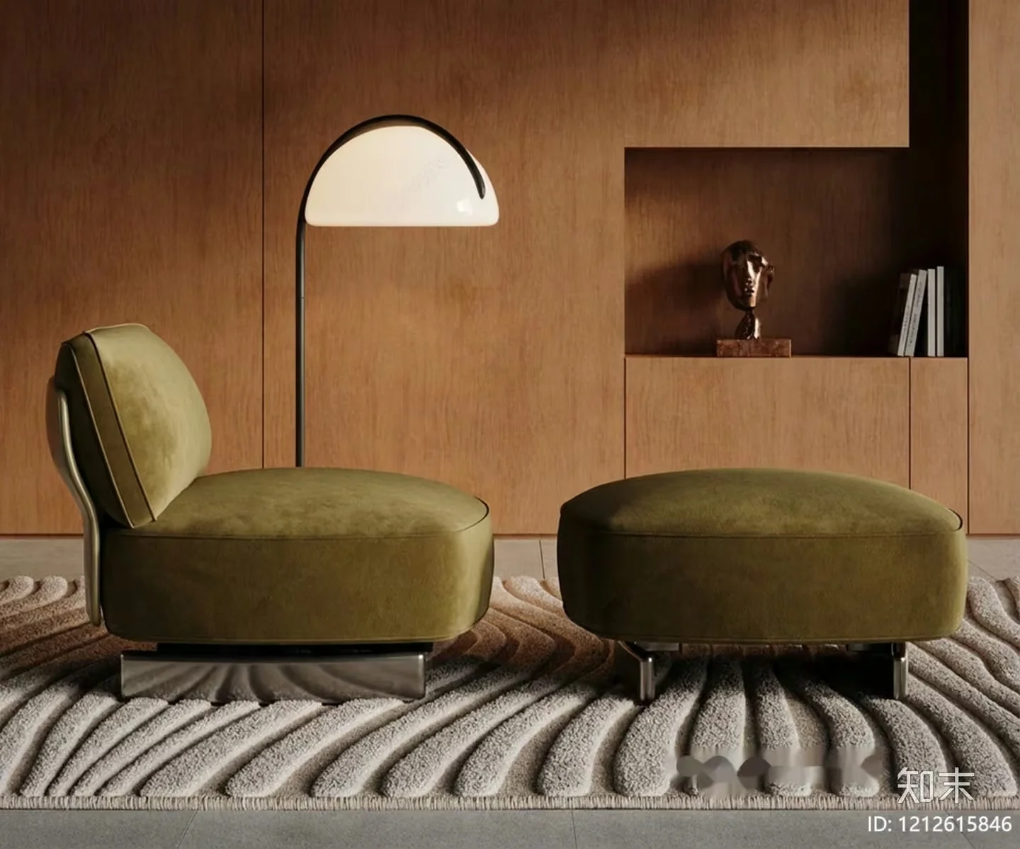 Modern Living Room 3D Model – 9658 – VRAY Render
