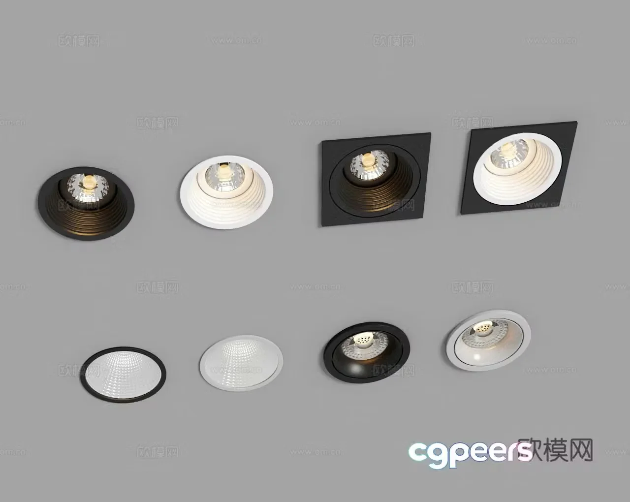 Modern downlight spotlight 3d model