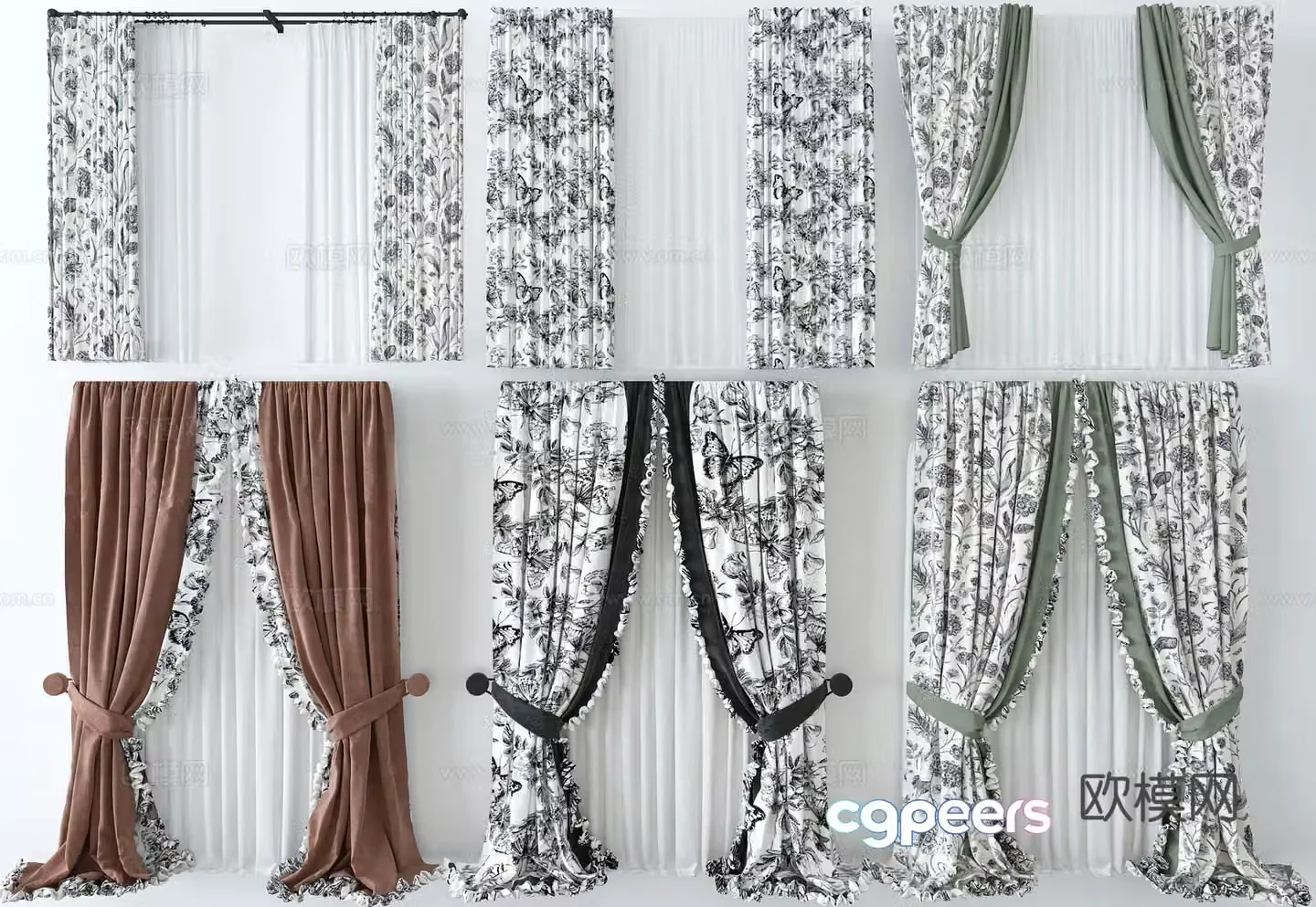Curtain 3d model