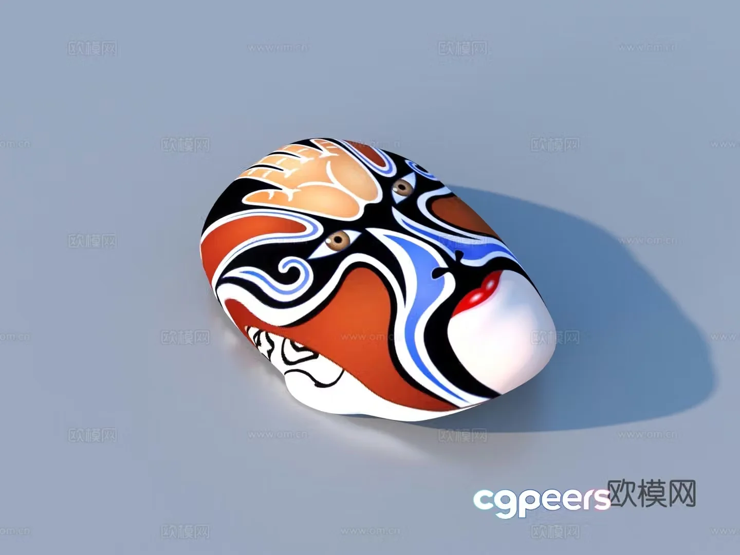 Facebook Peking Opera Facebook Cultural Supplies Opera Facebook 3D Model