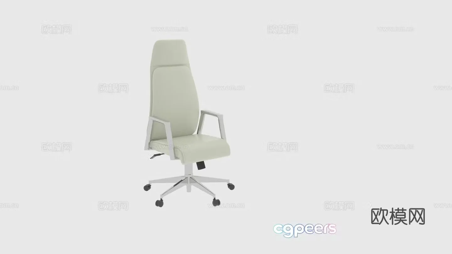 Modern chair simple European chair 3d model