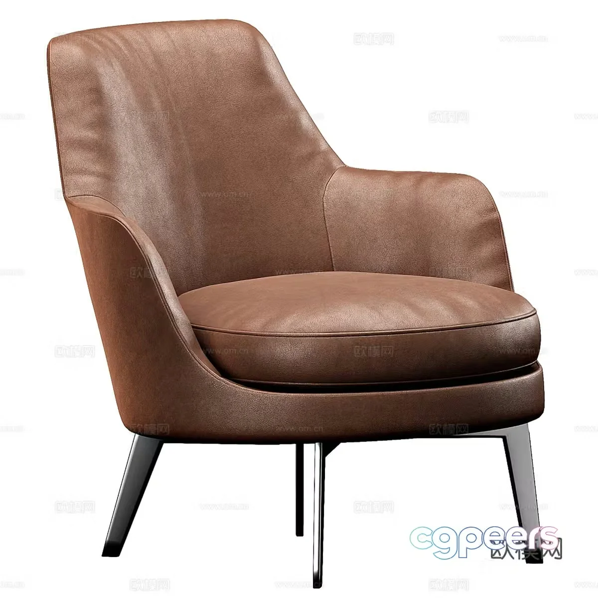Flexform modern lounge chair 3d model