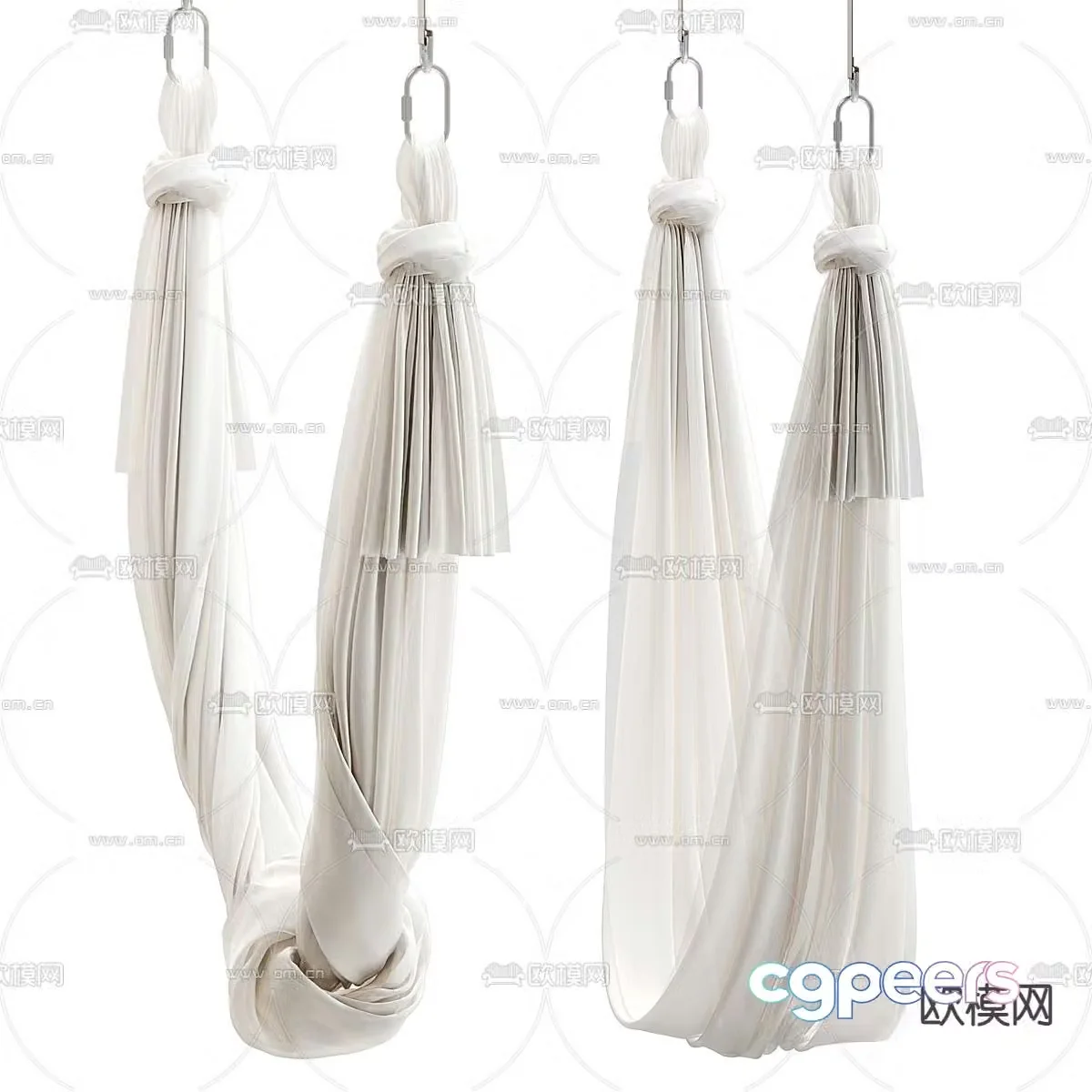 Yoga swing hanging chair 3d model