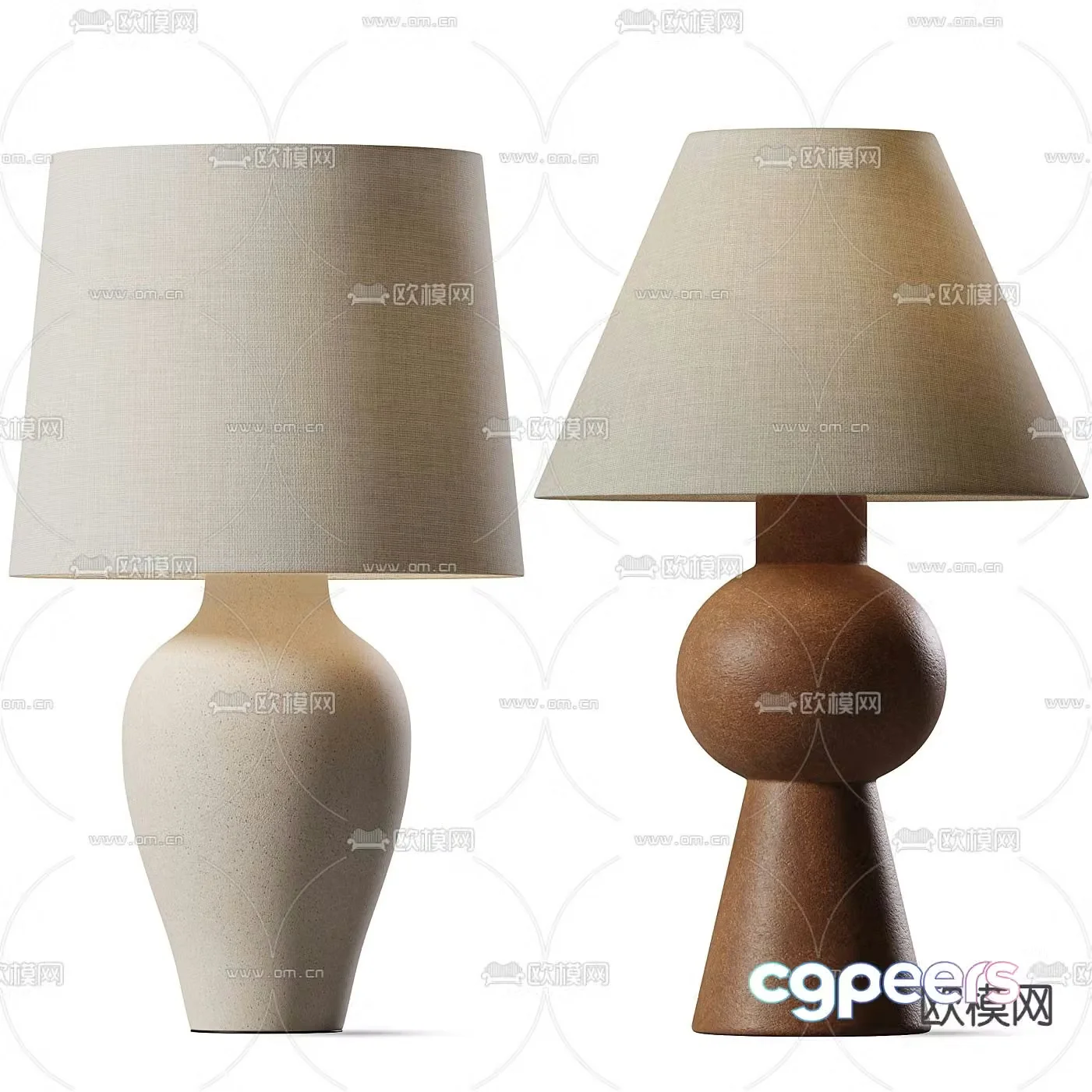 Zara Home Simple Table Lamp 3D Model
