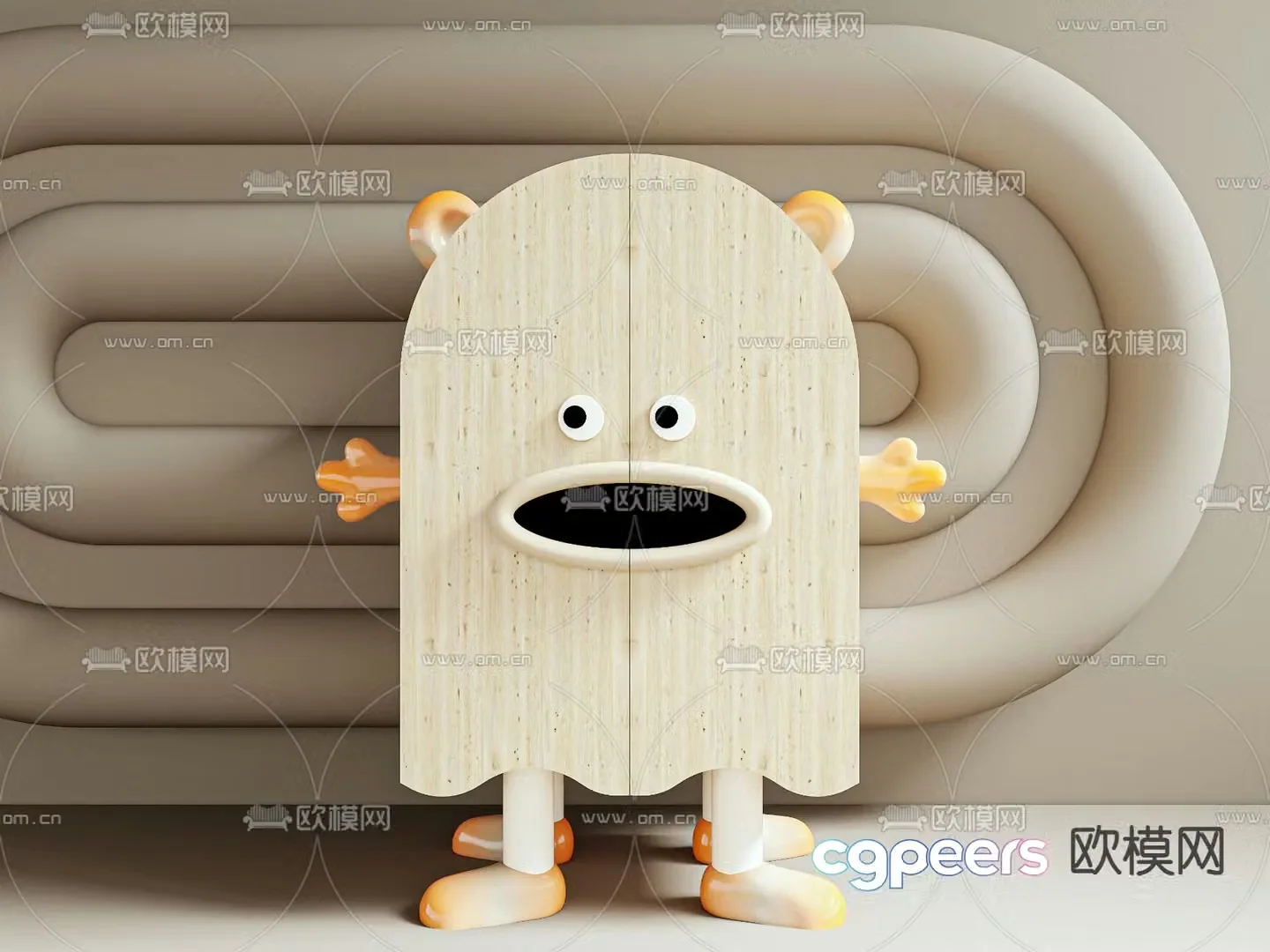 Children’s cabinet cartoon cabinet 3d model