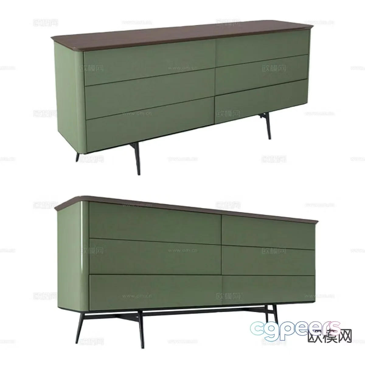 Modern entryway cabinet side cabinet 3d model