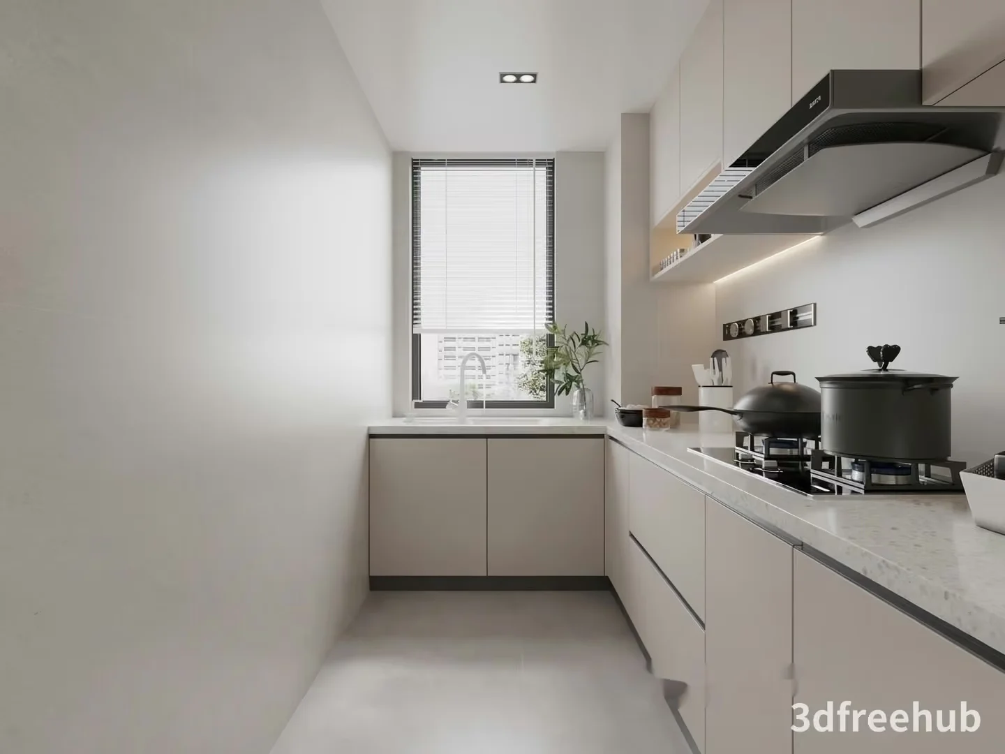 Modern Kitchen 3D Model – 23238 – VRAY Render