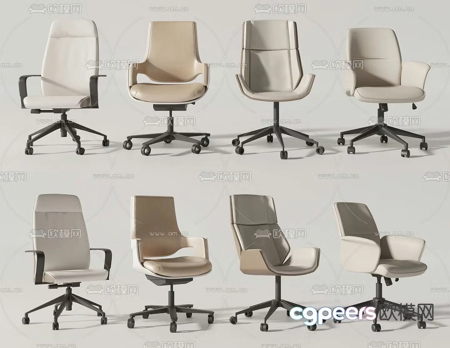 Modern office chair staff chair executive chair 3d model