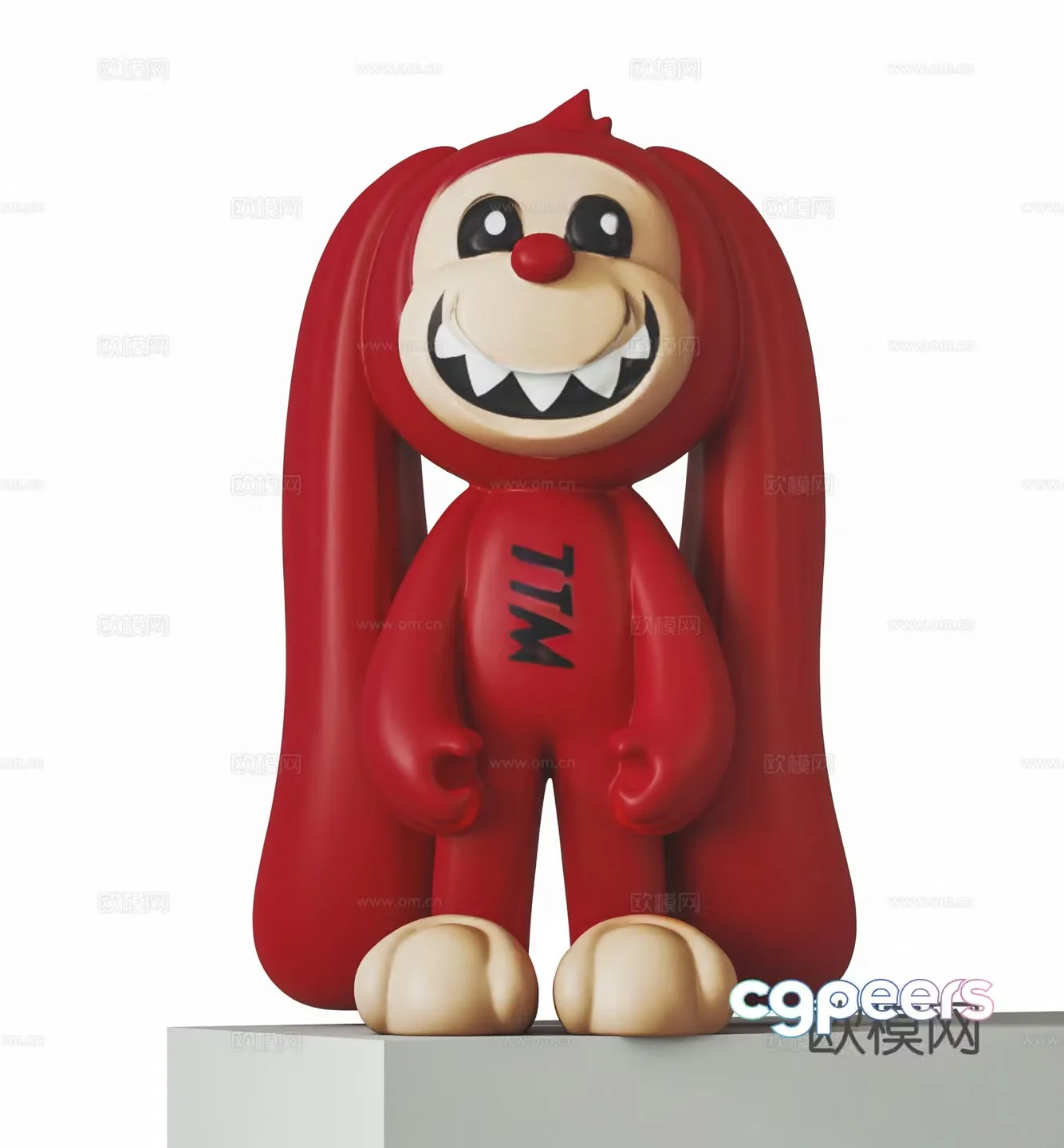 Modern cartoon sculpture trendy toy ornaments 3d model