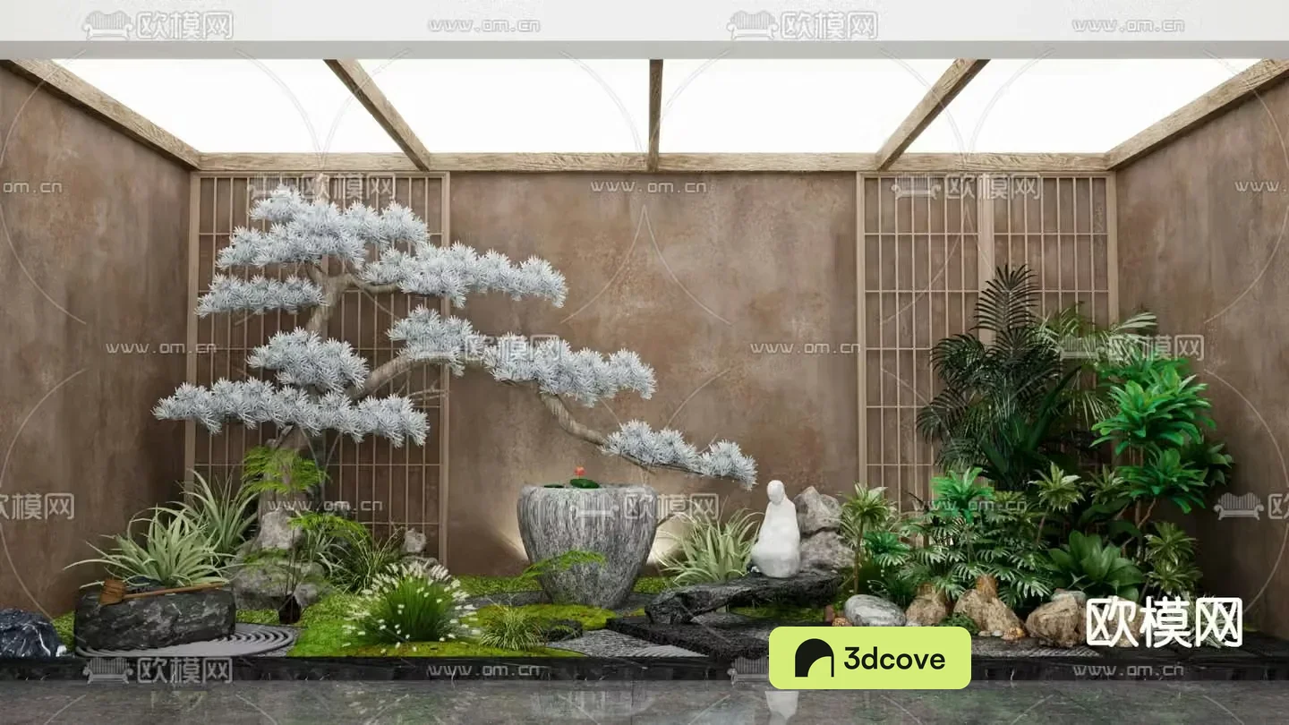 Indoor landscape plant landscaping patio