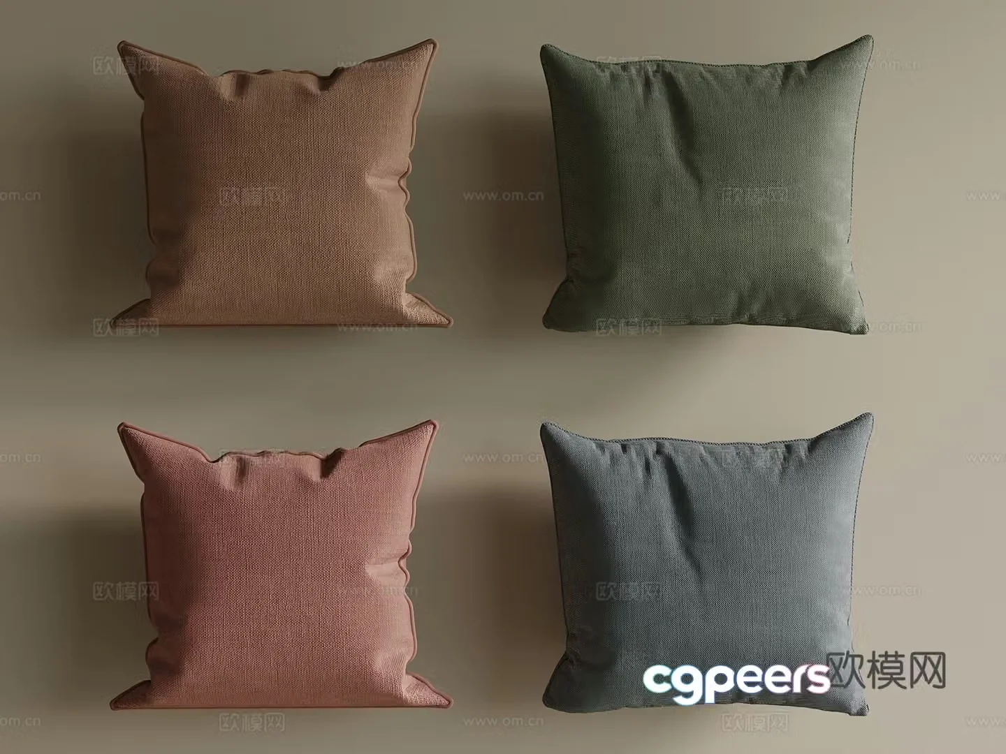 Modern American pillow sofa pillow 3d model
