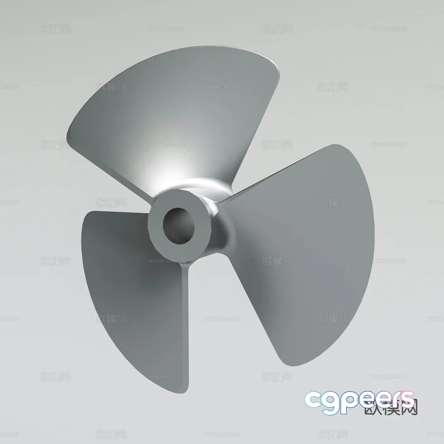 Three-axis CNC non-standard parts aluminum parts processing impeller three-axis wind wheel 3D model