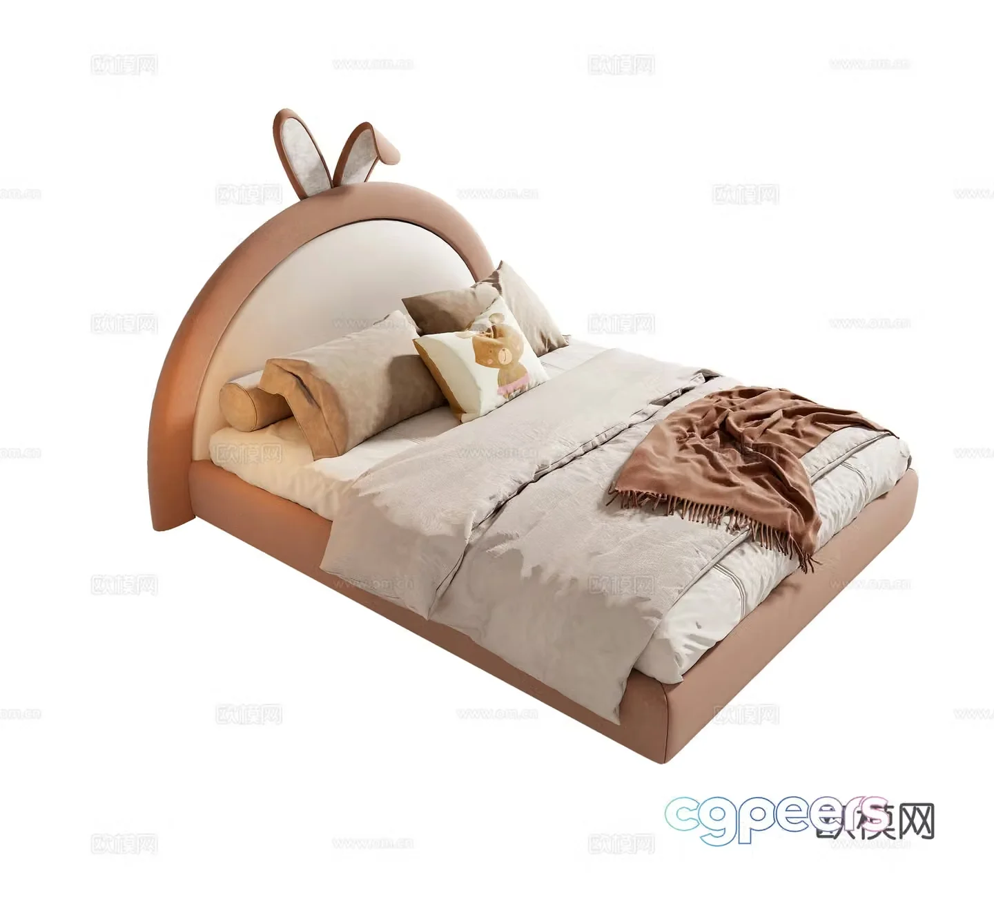 Modern children’s bed 3d model