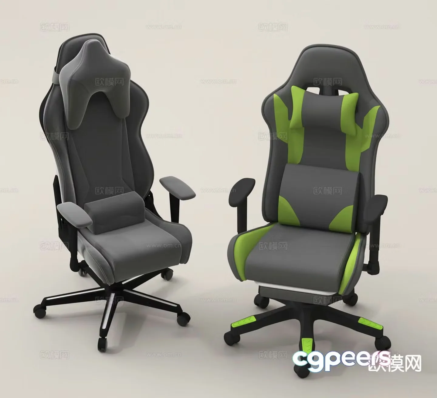Modern gaming chair office chair computer chair 3d model