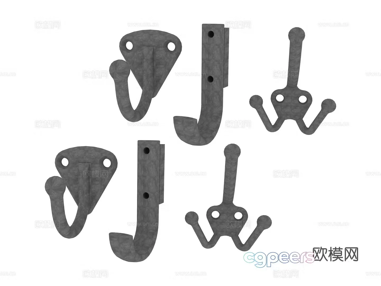 Hardware Coat hook Hook 3D model